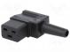 Connector  AC supply  plug  female  16A  250VAC  IEC 60320  C19 (J)