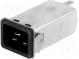 Connector  AC supply  socket  male  20A  250VAC  IEC 60320  0.3mH