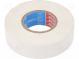 Electrically insulated tape  PVC  W  19mm  L  20m  white