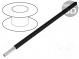 Wire  HookUp Wire Teflon  stranded  Cu  30AWG  black  PTFE  600V