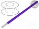 Wire  HookUp Wire Teflon  stranded  Cu  22AWG  violet  PTFE  600V