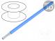 Wire  HookUp Wire Teflon  stranded  Cu  16AWG  blue  PTFE  600V
