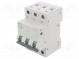 Circuit breaker  230/400VAC  Inom  10A  Poles  3  DIN  Charact  B