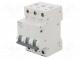 Circuit breaker  230/400VAC  Inom  20A  Poles  3  DIN  Charact  B