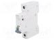 Circuit breaker  230VAC  Inom  1A  Poles  1  DIN  Charact  C  6kA