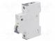 Circuit breaker  230/400VAC  Inom  16A  Poles  1  DIN  Charact  D