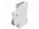 Circuit breaker  230/400VAC  Inom  20A  Poles  1  DIN  Charact  C
