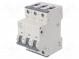 Circuit breaker  230/400VAC  Inom  63A  Poles  3  DIN  Charact  C