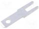 Terminal  flat  2.8mm  0.5mm  male  THT  Overall len  13mm  straight