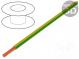 Wire  Silivolt®-E  stranded  1x2,5mm2  silicone  green-yellow