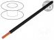 Wire  Silivolt®-E  stranded  1x2,5mm2  silicone  black  600V  100m