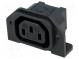 Connector  AC supply  socket  female  10A  250VAC  IEC 60320