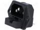 Connector  AC supply  socket  male  10A  250VAC  IEC 60320  5x20mm