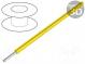 Wire  EcoWire  solid  Cu  18AWG  yellow  MPPE  600V  30.5m