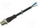 Connection lead  M12  PIN  4  straight  3m  plug  250VAC  4A  PUR