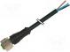 Connection lead  M12  PIN  4  straight  25m  plug  30VAC  4A  PUR