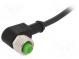 Connection lead  M12  PIN  4  angled  10m  plug  30VAC  4A  -25÷85°C