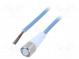 Connection lead  M12  PIN  4  straight  5m  plug  250VAC  -40÷105°C