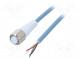 Connection lead  M12  PIN  4  straight  20m  plug  250VAC  -40÷105°C