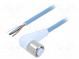 Connection lead  M12  PIN  4  angled  10m  plug  250VAC  -40÷105°C