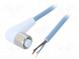 Connection lead  M12  PIN  4  angled  20m  plug  250VAC  -40÷105°C