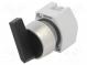 Switch  rotary  Stabl.pos  1  22mm  black  Illumin  none  IP65  Pos  2