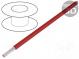 Wire  HookUp Wire PVC  stranded  Cu  24AWG  red  PVC  150V  305m