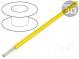 Wire  HookUp Wire PVC  stranded  Cu  24AWG  yellow  PVC  150V  30.5m