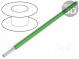 Wire  HookUp Wire PVC  stranded  Cu  22AWG  green  PVC  150V  30.5m