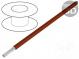 Wire  HookUp Wire PVC  stranded  Cu  22AWG  brown  PVC  150V  305m