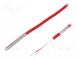 Sensor  temperature  KTY81-210  Body dim  Ø6x50mm  Leads  2 leads