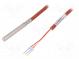 Sensor  temperature  Pt100  cl.A  Body dim  Ø6x50mm  Leads  3 leads