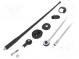 Antenna  car top  0.36m  AM,FM  rubber mast,universal  2.1m