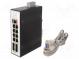 Switch Ethernet  managed  Number of ports  12  24÷57VDC  DIN  18W