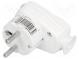 Connector  AC supply  male  plug  2P+PE  250VAC  16A  white  PIN  3