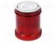 Signaller  lighting  LED  red  24VDC  24VAC  IP66  Ø63x76mm