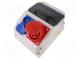 Electric switchboard  IP54  wall mount  No.of mod  9