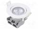 Lamp  LED spotlight  220/240VAC  5W  neutral white  36°  4000K