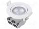 Lamp  LED spotlight  220/240VAC  5W  neutral white  36°  4000K