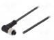 Connection lead  M12  PIN  4  angled  10m  plug  250VAC  4A  -25÷80°C