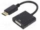 Adapter  DisplayPort 1.1  DisplayPort plug,DVI-I (24+5) socket