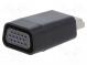 Adapter  HDMI 1.4  D-Sub 15pin HD socket,HDMI plug  black  bag