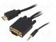Adapter  HDMI 1.4  3m  black  Features  Full HD  blister