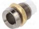 LED holder  5mm  chromium  metal  concave  with plastic plug  IP66
