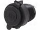 Car lighter socket adapter  car lighter socket x1  black