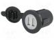 Automotive power supply  USB A socket x2  Sup.volt  12÷24VDC
