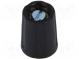 Knob  without pointer  ABS  Shaft d  3.18mm  Ø10.5x14mm  black