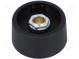 Knob  without pointer  polyamide  Shaft d  6.35mm  Ø31x16mm  black