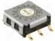 Encoding switch  HEX/BCD  Pos  16  SMT  Rcont max  100mΩ  1.96Ncm