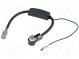 Antenna amplifier  ISO socket,ISO plug angled  0.3m  12VDC